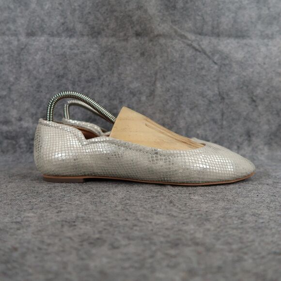 Corso Como Shoes Womens 7 Ballet Flats Fashion Leather Classic Callie Metallic - Picture 2 of 14